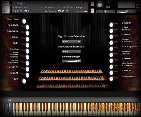ARIA Sounds - Pipe Organ (KONTAKT) - библиотека звуков органа ARIA Sounds - Pipe Organ (KONTAKT) - библиотека звуков органа