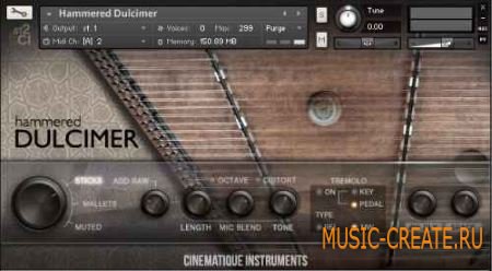 Cinematique Instruments - Hammered Dulcimer (KONTAKT) - библиотека звуков молоточковой цимбалы Cinematique Instruments - Hammered Dulcimer (KONTAKT) - библиотека звуков молоточковой цимбалы