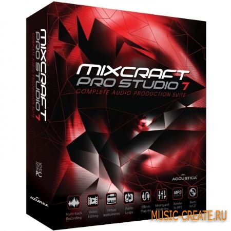 Acoustica - Mixcraft Pro Studio 7.1.276 (Team P2P) - секвенсор / программа для создания музыки
