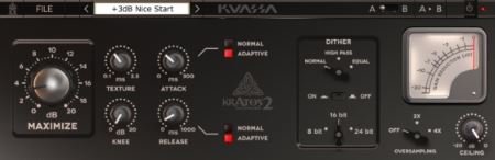 Kuassa - Kratos 2 Maximizer v1.0.2 VST VST3 x86 x64 (Team CHAOS) - лимитер, максимайзер
