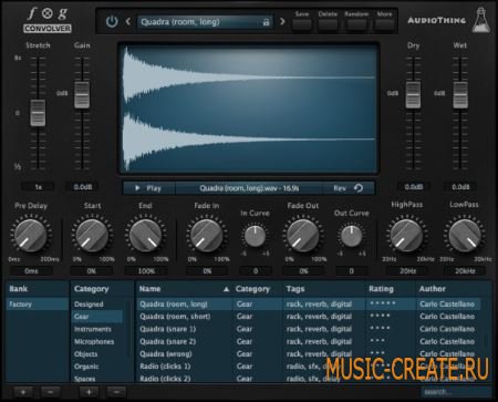 AudioThing - Fog Convolver v1.1.0 WIN MAC OSX (Team UNION) - конволюционный процессор