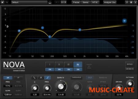 TDR - Nova v1.0.5 Parallel Dynamic Equalizer (WIN MAC) - эквалайзер TDR - Nova v1.0.5 Parallel Dynamic Equalizer (WIN MAC) - эквалайзер