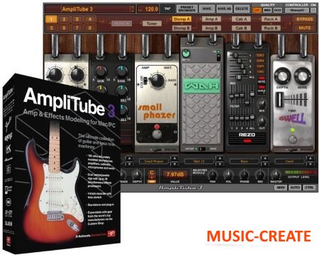 AmpliTube 3 v3.5.1 от IK Multimedia - Искажение / Overdrive / Усилитель (Все модули включены)