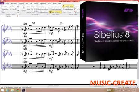 Avid - Sibelius v8.1.0 Win64 / 8.5.0 MacOSX (TEAM R2R/P2P) - нотный редактор