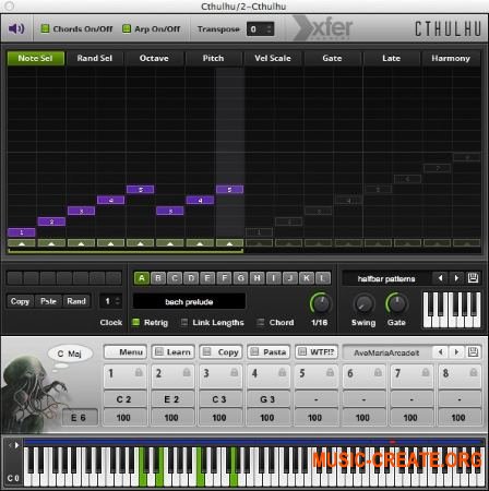 Xfer Records - Cthulhu v1.1.1b WIN MAC (Team DVT) - арпеджиатор Xfer Records - Cthulhu v1.1.1b WIN MAC (Team DVT) - арпеджиатор