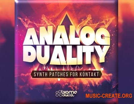 Biome Digital - Analog Duality (KONTAKT) - сэмплы синтезаторов Biome Digital - Analog Duality (KONTAKT) - сэмплы синтезаторов