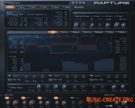Cakewalk - Rapture v1.2.2.10 (Team R2R) - синтезатор Cakewalk - Rapture v1.2.2.10 (Team R2R) - синтезатор
