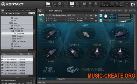 Modwheel - The BENDS (KONTAKT) - библиотека ударных