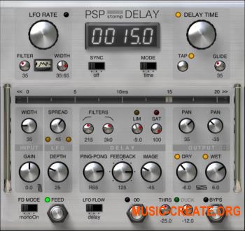 PSPaudioware - stompDelay v1.0.0 WiN OSX (Team R2R) - плагин дэлей