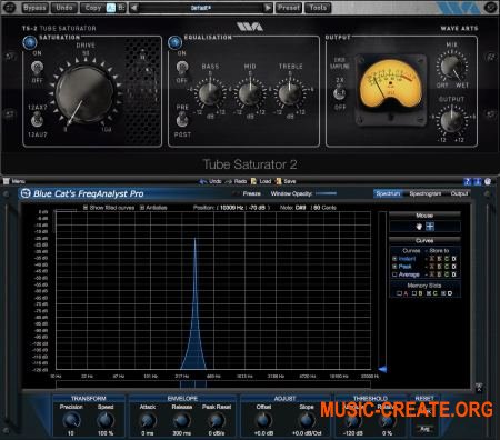Wave Arts - Tube Saturator 2 v2.03 WiN/MAC (Team R2R) - плагин симулятор ламповых усилителей
