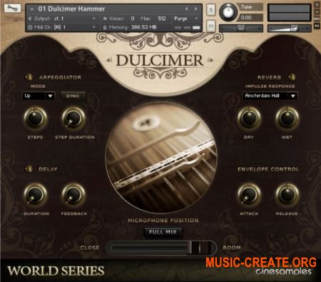Cinesamples - Dulcimer and Zither (KONTAKT) - библиотека звуков цимбалы и цитры