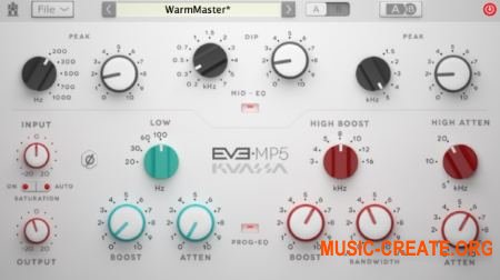 Kuassa - EVE-MP5 v1.0.5 WiN OSX (Team R2R) - плагин эквалайзер