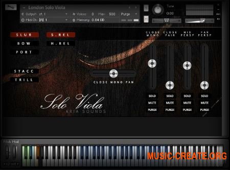 Aria Sounds - LSS Solo Strings - Solo Viola (KONTAKT) - библиотека звуков альт