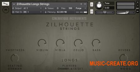 Cinematique Instruments - Zilhouette Strings (KONTAKT) - библиотека струнных Cinematique Instruments - Zilhouette Strings (KONTAKT) - библиотека струнных