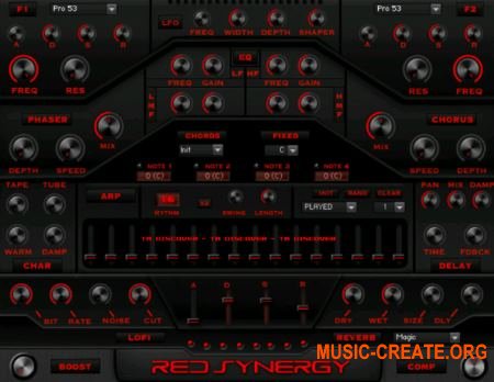 SonicXpansion - Red Synergy (KONTAKT) - виртуальный инструмент для Modern Hip Hop RnB, Pop