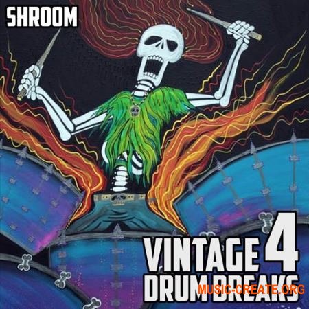 Shroom Vintage Drum Breaks Vol. 4 (WAV) - сэмплы ударных