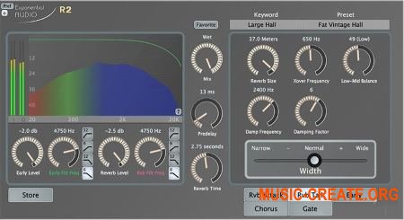Exponential Audio - R2 Stereo Reverb v3.0.2 WIN (Team AudioUTOPiA) - плагин ревербератор Exponential Audio - R2 Stereo Reverb v3.0.2 WIN (Team AudioUTOPiA) - плагин ревербератор