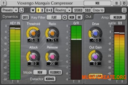 Voxengo - Marquis Compressor v2.0 WiN / OSX (Team R2R) - плагин компрессор Voxengo - Marquis Compressor v2.0 WiN / OSX (Team R2R) - плагин компрессор