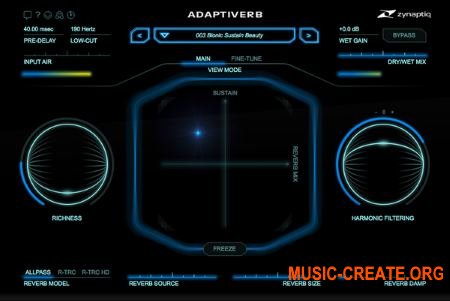Zynaptiq - ADAPTIVERB v1.1.0 (Team R2R) - плагин реверберации