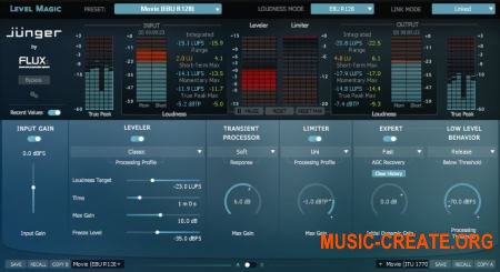 Flux - Junger Audio Level Magic 5.1 v3.5.25.43758 x86 x64 (Team R2R) - процессор Loudness в реальном времени Flux - Junger Audio Level Magic 5.1 v3.5.25.43758 x86 x64 (Team R2R) - процессор Loudness в реальном времени