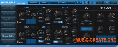 HY-Plugins HY-Filter2 v1.1.5 WiN / OSX (Team R2R) - фильтр эффект