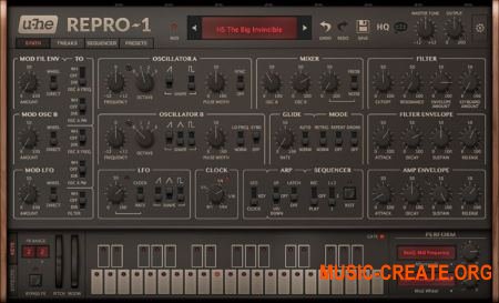 u-he Repro-1 v1.0.5332 AAX VST3 VST CE FiXED (Team VR) - аналоговый синтезатор