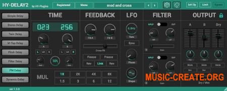 HY-Plugins HY-Delay2 v1.3 WiN / OSX (Team R2R) - плагин дэлей