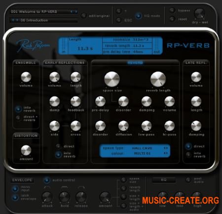 Rob Papen RP-Verb v1.5.1j (Team R2R) - плагин реверберации Rob Papen RP-Verb v1.5.1j (Team R2R) - плагин реверберации