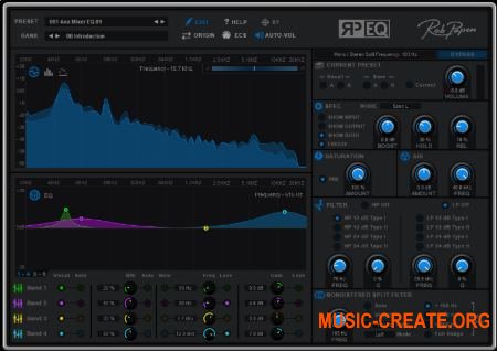 Rob Papen RP-EQ v1.0.0c (Team R2R) - плагин эквалайзер Rob Papen RP-EQ v1.0.0c (Team R2R) - плагин эквалайзер