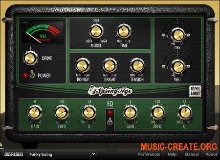 Overloud - SpringAge v1.5.3 WIN / MacOSX (TEAM R2R) - ревербератор