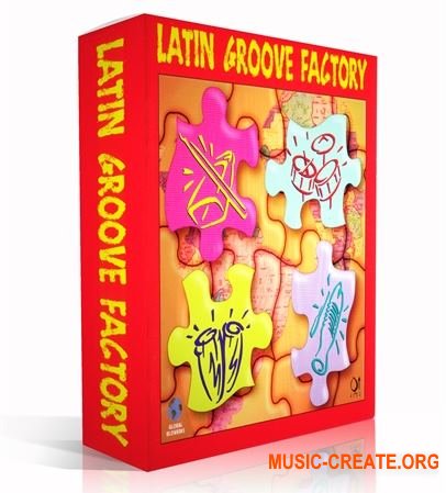 Q Up Arts Latin Groove Factory V1 (WAV REX AiFF) - сэмплы латинских ударных