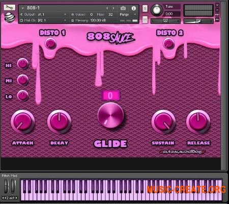 Global Audio Tools 808 Sauce (KONTAKT) - библиотека ударных, Hip Hop, Trap