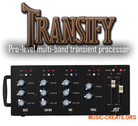 Joey Sturgis Tones Transify v1.3 WiN / OSX RETAiL (Team SYNTHiC4TE) - плагин для манипулирования динамики