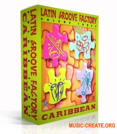 Q Up Arts Latin Groove Factory V3 Carribean (WAV REX AiFF) - сэмплы латинских ударных