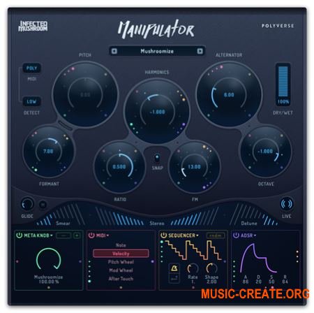 Polyverse Infected Mushroom - Manipulator v0.904 WiN/MAC - вокально-преобразующий процессор