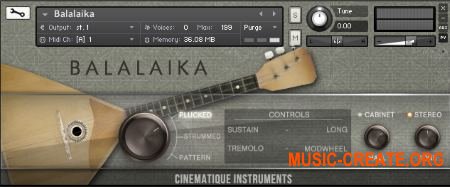 Cinematique Instruments Balalaika (KONTAKT) - библиотека звуков балалайки