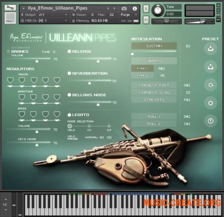 Ilya Efimov Production Uilleann Pipes (KONTAKT) - звуки ирландской волынки Ilya Efimov Production Uilleann Pipes (KONTAKT) - звуки ирландской волынки
