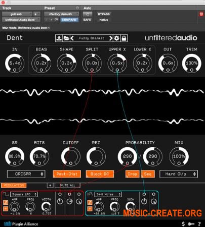 Unfiltered Audio Dent v1.0.0 WiN / OSX (Team R2R) - плагин дисторшн Unfiltered Audio Dent v1.0.0 WiN / OSX (Team R2R) - плагин дисторшн