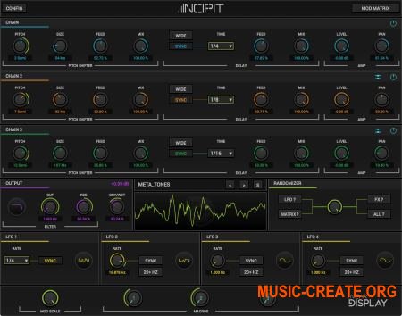 Inear Display Incipit v.1.2.1 x86/x64 Win/OSX - плагин дэлей