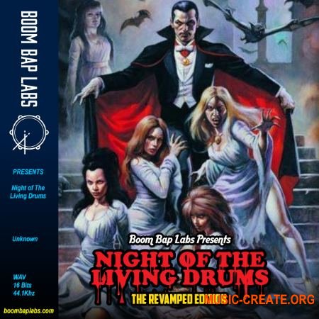 Boom Bap Labs Night of The Living Drums (WAV) - сэмплы ударных Boom Bap Labs Night of The Living Drums (WAV) - сэмплы ударных