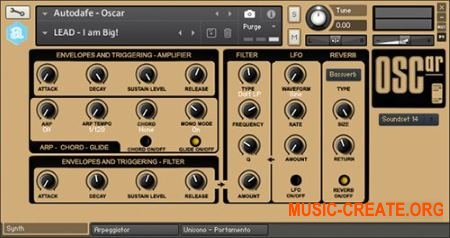 Autodafe OSCar (KONTAKT) - виртуальный синтезатор OSC (Oxford Synthesizer Company Autodafe OSCar (KONTAKT) - виртуальный синтезатор OSC (Oxford Synthesizer Company