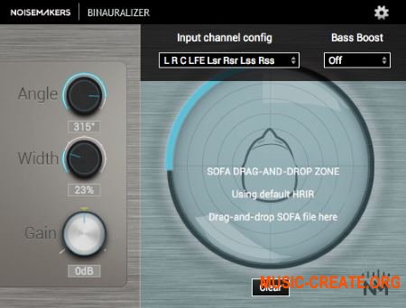 Noise Makers Binauralizer v1.4 (Team R2R) - плагин бинаурального панорамирования