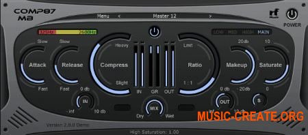 RF Music Comp87 MB v2.0.1 WiN / OSX (Team R2R) - плагин многополосный компрессор