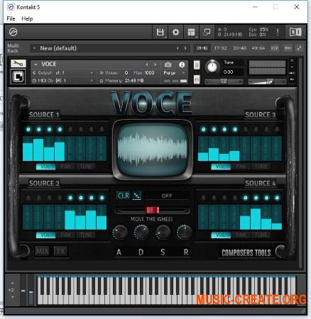 Composer Tools Voce (KONTAKT) - звуковая-морфологическая машина Composer Tools Voce (KONTAKT) - звуковая-морфологическая машина