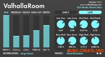 ValhallaDSP Valhalla Room Win v1.5.1 Win x86 x64 - плагин ревербератор ValhallaDSP Valhalla Room Win v1.5.1 Win x86 x64 - плагин ревербератор