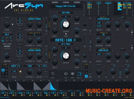SPC Plugins - ArcSyn v2.0 WIN OSX (Team R2R) - аналоговый синтезатор