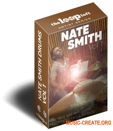 The Loop Loft Nate Smith Drum Loops Vol 1 (WAV MiDi) - сэмплы ударных The Loop Loft Nate Smith Drum Loops Vol 1 (WAV MiDi) - сэмплы ударных
