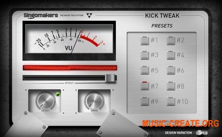 Singomakers Kick Tweak v1.3.0 Win / Mac - плагин Kick Drum Enhancer