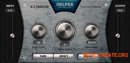 W.A. Production Helper Saturator x86 x64 - плагин сатурации W.A. Production Helper Saturator x86 x64 - плагин сатурации