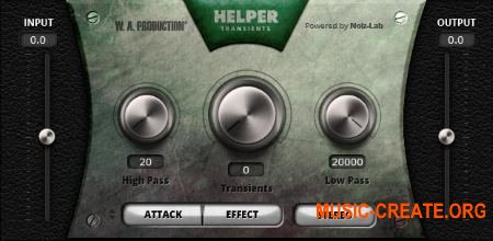 W.A Production Helper Transients Au/Vst/Vst3 Mac/Pc - транзиент шейпер W.A Production Helper Transients Au/Vst/Vst3 Mac/Pc - транзиент шейпер